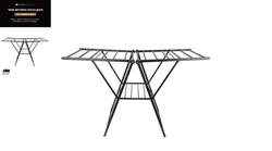 מתקן כביסה אלומניום שחור