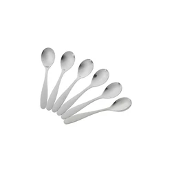 סט נירוסטה 6 כפיות חלק סולתם .