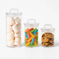 צנצנת אקריל עגולה 500 מל