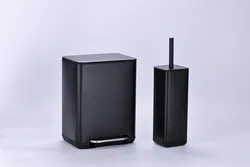 סט פח ומברשת שחור