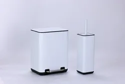 סט פח ומברשת לבן