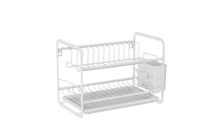 מייבש כלים 2 קומות מתכת אל חלד