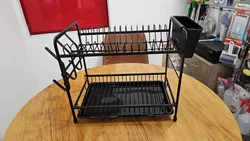 מייבש כלים אלומניום 2 קומות